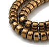 Electroplated Synthetic Non-magnetic Hematite Beads Strands G-K361-A05-01-3