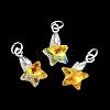 AB Color Plated Glass Pendants PALLOY-JF05682-1