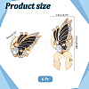 Alloy Rhinestone Cufflinks FIND-WH0111-882A-2
