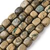 Natural Green Dragon Veins Beads Strands G-D098-D01-2