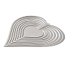 Heart 201 Stainless Steel 3D Rotating Hanging Wind Spinner STAS-C166-03B-P-2