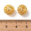 Rack Plating Brass Pave Cubic Zirconia Beads KK-M285-32A-G-3