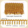 Polyester Metallic Thread Lace Tassel Ribbons OCOR-WH0108-42D-2