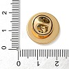 304 Stainless Steel Flat Round Brooch Brooch Base Settings STAS-S172-10A-G-3