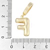 Brass Micro Pave Clear Cubic Zirconia Pendants KK-M289-01F-G-3