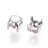 Non-Tarnish 316 Stainless Steel Sew on Prong Settings LS-X-STAS-I118-05P-01-2