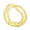 Transparent Electroplate Glass Beads Strands EGLA-H103-HP01-2