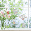 Waterproof PVC Colored Laser Stained Window Film Adhesive Stickers DIY-WH0256-077-7