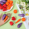 40Pcs 4 Styles Foam Artificial Vegetables AJEW-GF0009-58-3