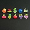 Transparent Glitter Resin Cabochons CRES-I050-05-1