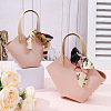 PU Leather Wedding Candy Tote Boxes CON-WH20031-002F-1