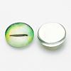 Half Round/Dome Dragon Eye Printed Glass Cabochons GGLA-A002-12mm-AB08-2