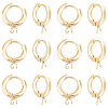 20Pcs 201 Stainless Steel Huggie Hoop Earring Findings STAS-UN0056-86-1