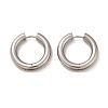 202 Stainless Steel Polishing Hoop Earrings EJEW-M106-02P-06-2