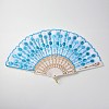 Plastic Cloth Fans AJEW-A018-01-2