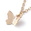 Brass Butterfly Charm Anklets X-AJEW-AN00281-01-2
