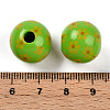 Easter Theme Printed Wood Beads WOOD-T032-22D-3