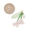 Glass Seed Beaded Pendants PALLOY-MZ01240-02-2