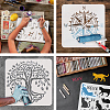 PET Hollow Out Drawing Painting Stencils DIY-WH0391-0440-4