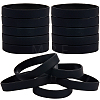 Flat Plain Silicone Cord Bracelet for Men Women BJEW-WH0016-32I-1