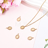6Pcs 304 Stainless Steel Pendant Cabochon Settings STAS-BBC0010-57-4