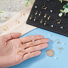 32Pcs 4 Styles Brass Pave Clear Cubic Zirconia Earring Hooks KK-TA0008-45-7