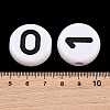 Opaque Acrylic European Beads AC-CBA1794-01-3