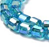 Electroplate Glass Beads Strands EGLA-D030-19L-3