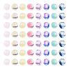 120Pcs 8 Colors Transparent Glass Beads GLAA-TA0004-25-2