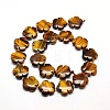 Natural Tiger Eye Flower Beads Strands G-L241A-04A-2