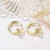 Brass with Cubic Zirconia for Women EJEW-Q014-18G-4