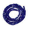 Electroplate Opaque Solid Color Glass Beads Strands LS-EGLA-A044-P1mm-L07-3