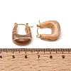 304 Stainless Steel Enamel Hoop Earrings SA-CBA0141-04G-5
