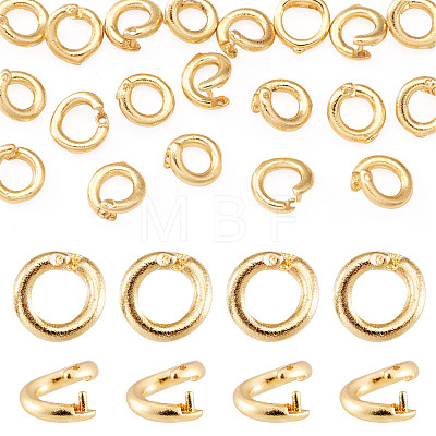 20Pcs Brass Open Jump Rings KK-TA0008-76G-1