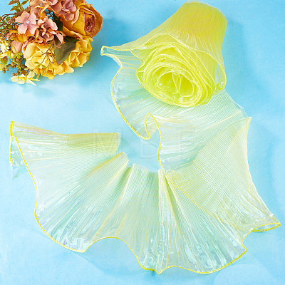 5 Yards Polyester Ruffled Ribbon OCOR-TA0004-06B-1