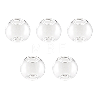 Handmade Two Holes Blown Glass Globe Beads BLOW-TA0001-01B-1