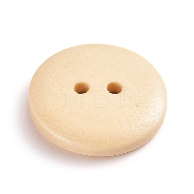 Natural Wooden Buttons BUTT-WH0015-04C-20mm-1