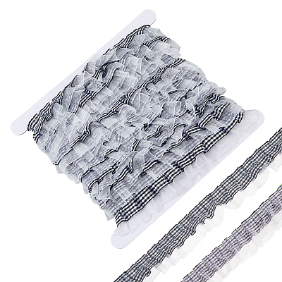 10 Yards Polyester Lace Ribbons SRIB-OC0001-13D-1