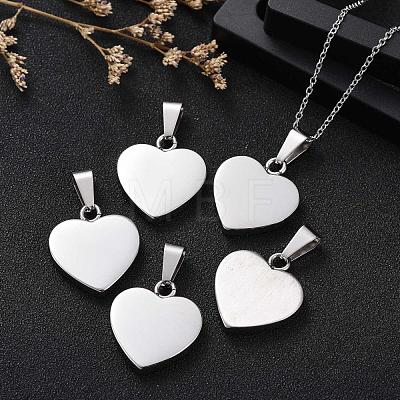 Tarnish Resistant Fashionable 304 Stainless Steel Stamping Blank Tag Pendants STAS-J002A-01-1