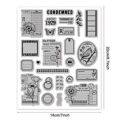 Rubber Clear Stamps DIY-WH0251-009-1