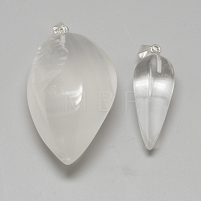 Natural Quartz Crystal Pendants G-S250-31-1