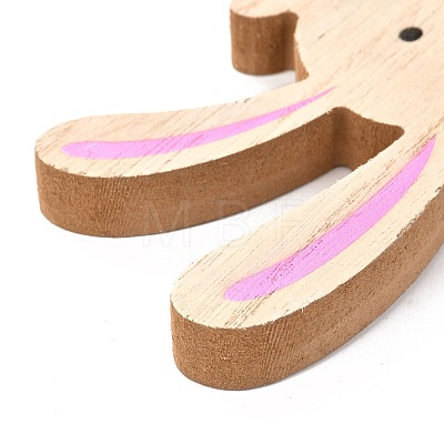 Easter Theme Natural Wood Display Decorations AJEW-P087-A01-1