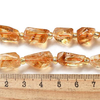 Natural Citrine Beads Strands G-H074-C02-03-1