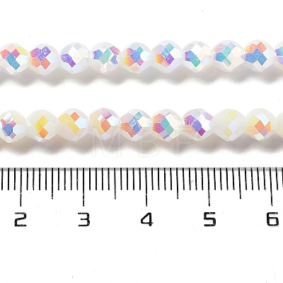 Electroplate Glass Beads Strands GLAA-A014-01E-1