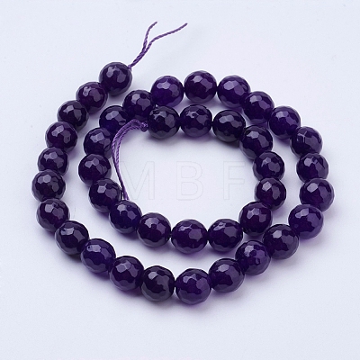 Natural Malaysia Jade Bead Strands G-F488-8mm-19-1