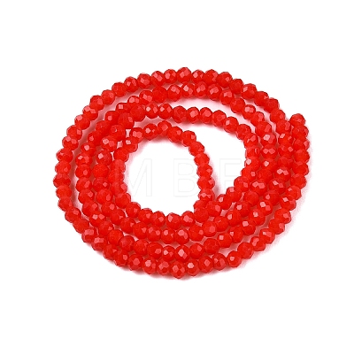 Opaque Solid Color Imitation Jade Glass Beads Strands EGLA-A044-P1mm-D22-1