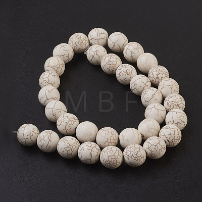 Synthetic Magnesite Beads Strands TURQ-S192-12mm-1-1