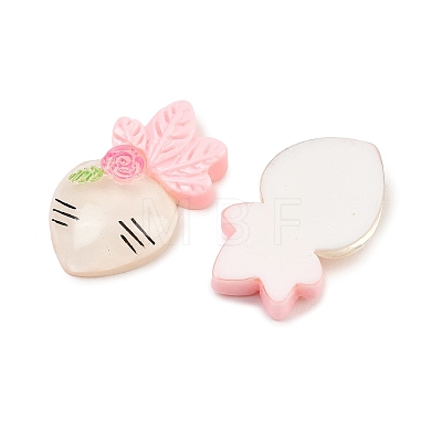 Translucent Resin Cabochons RESI-XCP0002-68B-1