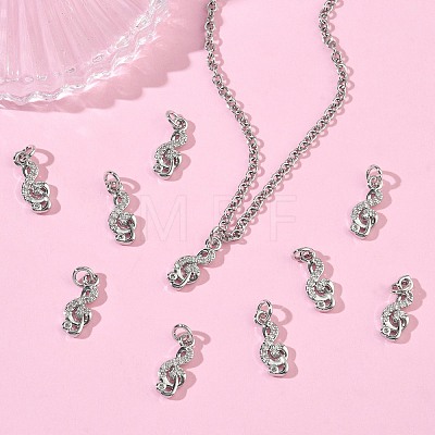 SHEGRACE Brass Micro Pave Cubic Zirconia Pendants XGRQ3D432-469P-1