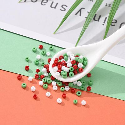 6500Pcs 300G 3 Colors Glass Seed Beads SEED-LS0001-07-1
